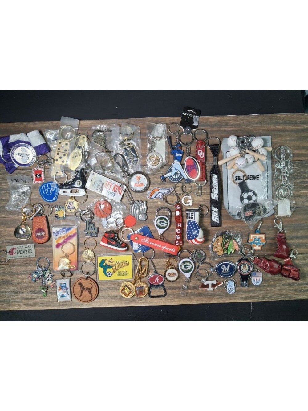 Sports Theme Charm Keychain Lot Various Bag Tag NCAA Pro Other